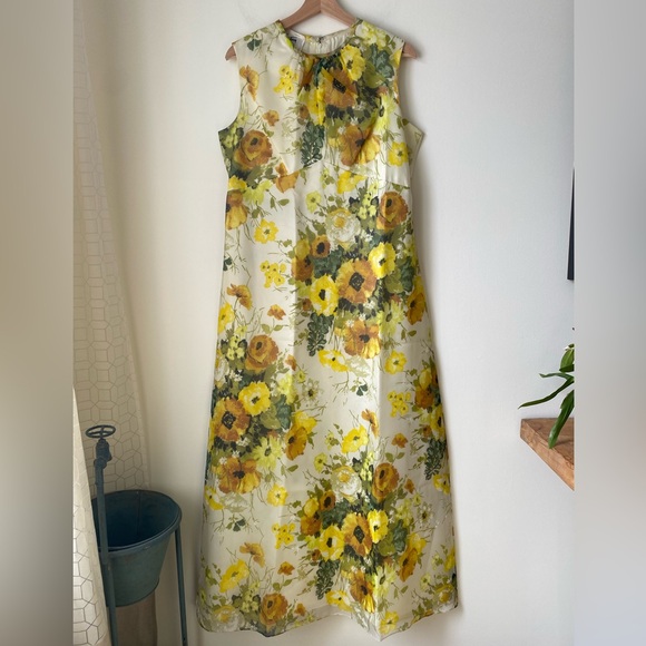 Vintage floral A-line maxi dress - Picture 6 of 16